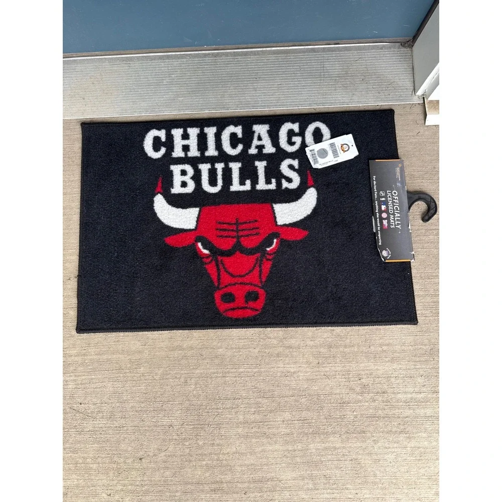 Fanmats‎ Chicago Bulls Door Mat NBA 20x30 Black New Starter Rug Logo